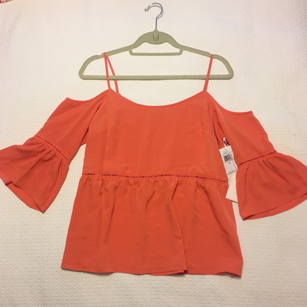 1.state Cold Shoulder Peasant Top, size M. - Picture 3 of 7